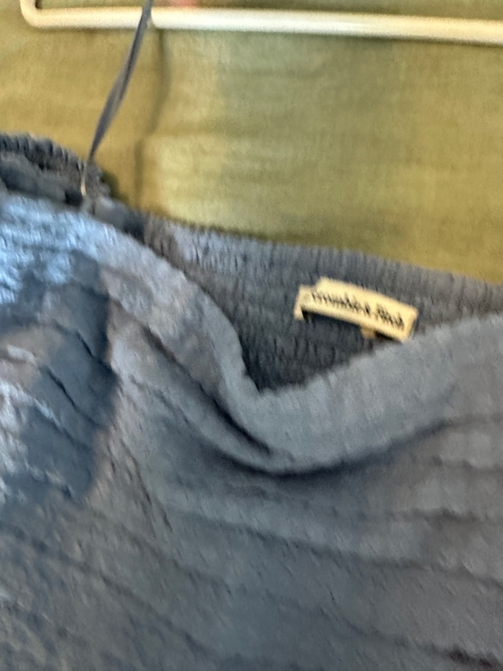 Abercrombie & Fitch Light Blue Textured Midi Dress - Picture 3 of 3